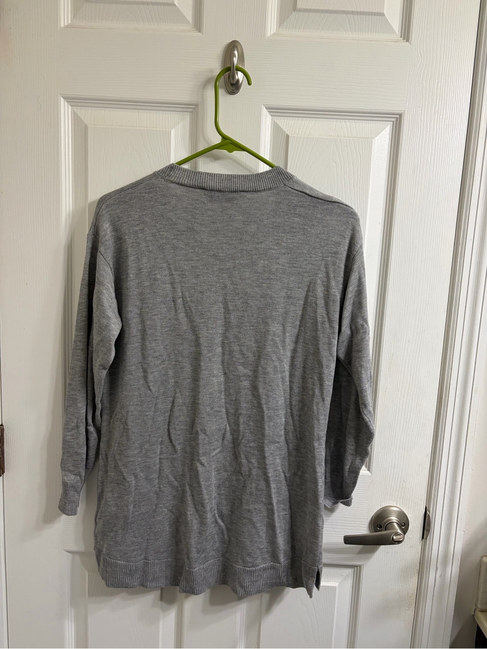 Laurie Felt Light Gray Crewneck Sweater